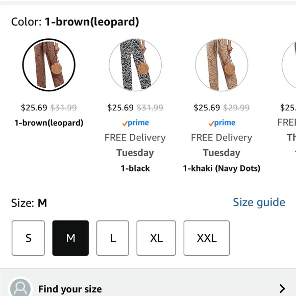 Leopard Print wide leg pants flowy - Picture 5 of 5